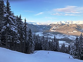 山,滑雪,雪