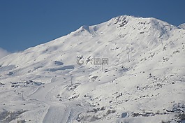 滑雪區(qū)域,滑雪運行,寒冬