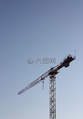 起重機,工作,現場