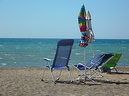 假期,夏季假日,海灘