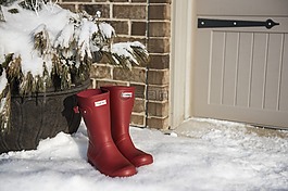冬天,雪,房間