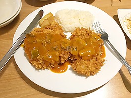 食品,猪肉,炸肉排