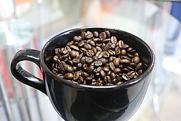 咖啡,咖啡豆,咖啡杯