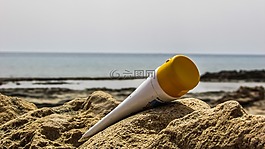 防曬霜,夏天,海灘