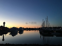 平靜,反思,水
