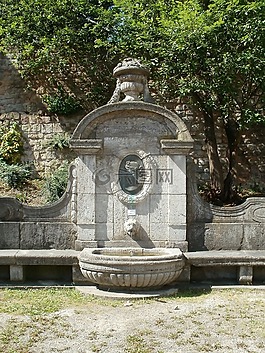 噴泉,公園,luisenbrunnen