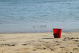 斗,岸,沙
