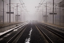黑色和白色,鐵路,軌道