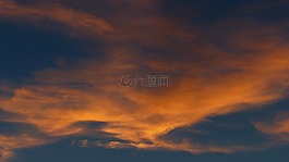 天空,云,橙