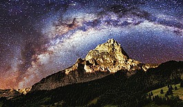 夜,天空,銀河