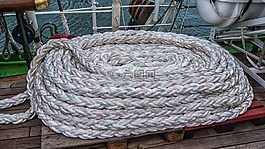 绳子,甲板,船