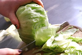 沙拉,吃,弗里施