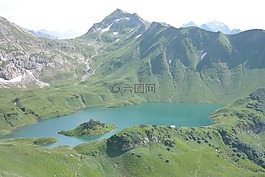 schrecksee,hochgebirgssee,阿尔高阿尔卑斯山