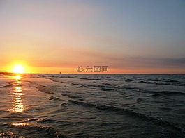 諾曼底,海灘,海