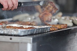 烤架,香腸,烤肉