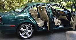 捷豹,車,自動