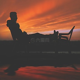 椅子,人,男子
