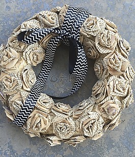 花圈,秋,diy