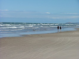 海,海灘,波
