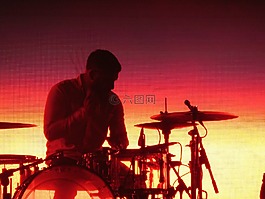 鼓手,電池,音樂會
