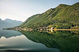 山,海洋,綠色