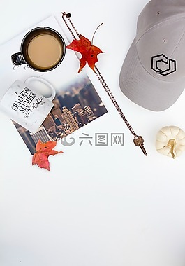 咖啡,杯,雜志