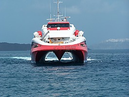 渡海小輪,圣托里尼島,人海