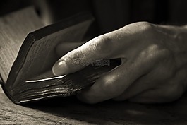手,男子,書