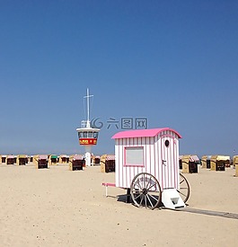 海灘,travemünde,波羅的海
