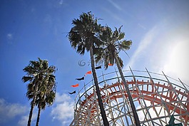 藍(lán)色,天空,云