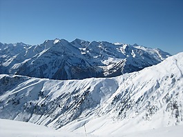 阿爾卑斯山,雪,滑雪