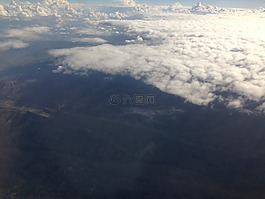 天空,云,機