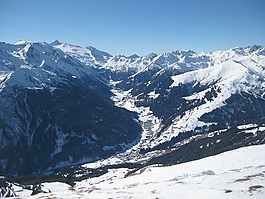 阿爾卑斯山,雪,滑雪