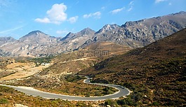 路,山,景觀