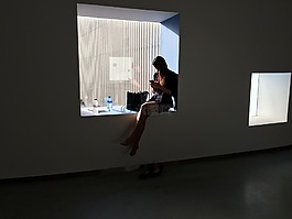 女孩,窗口,心情