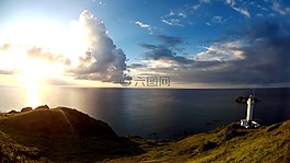 燈塔,海,天空