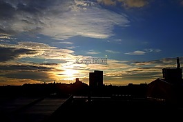 日出,morgenstimmung,全景
