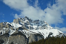 山,雪,洛矶山