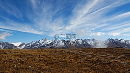 山,高山,云