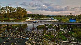 水,河,橋