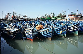 摩洛哥,船,端口