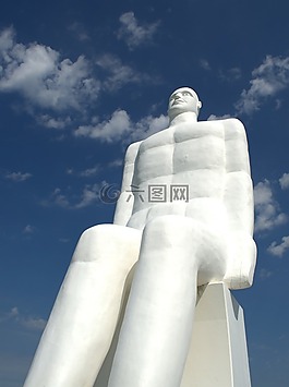 雕像,天空,雕塑