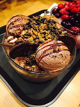 食品,甜点,冰