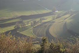 梯田,陰霾,景觀