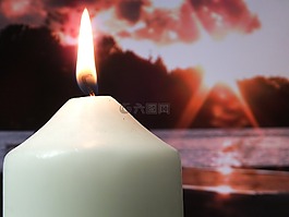 喪,蠟燭,光