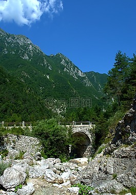 山,橋,景觀