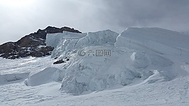 冰川,冰塔,高山