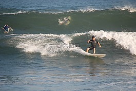 沖浪,海,波