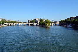 橋,巴黎,河