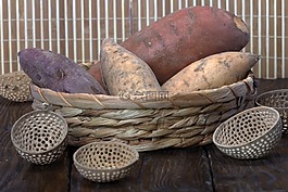 靜物,購物籃,suesskartofeln